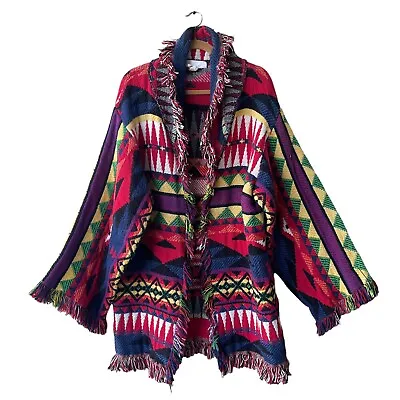 Buy WESTERN PLAINS COMPANY Native American Blanket Jacket Gypsy Hippie Indian O/S • 124.89£
