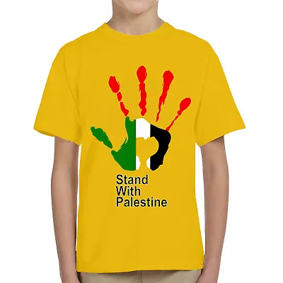 Buy Free Palestine Adult Kids T-Shirt End Israeli Occupation Freedom Peace Humanity • 10.49£