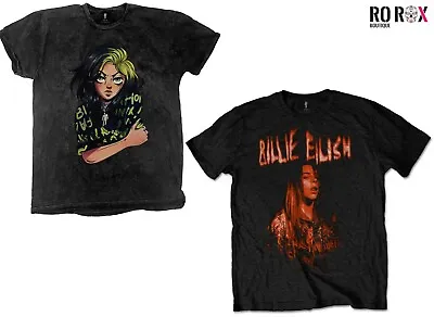 Buy Billie Eilish T-Shirt Top Unisex Tee Anime Logo Official Licensed Merchandise • 18£