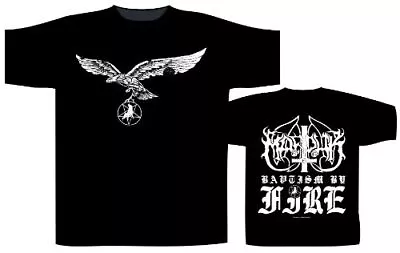 Buy Marduk Baptism By Fire Tshirt Size Medium Rock Metal Thrash Death Punk • 11.40£