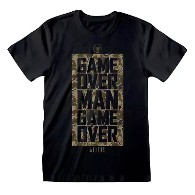 Buy ALIENS Game Over Man! T-Shirt ☆ Officially Licensed Clothing Size Medium M • 19.99£
