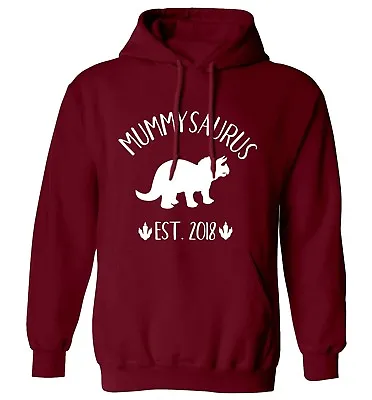 Buy Mummysaurus, Hoodie / Sweatshirt Baby Shower Family Group Matching Mum  5611 • 25.95£