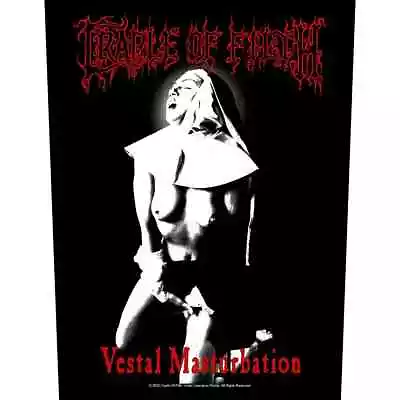 Buy Cradle Of Filth - Vestal Masturbation Backpatch Rückenaufnäher - Official Merch • 12.05£