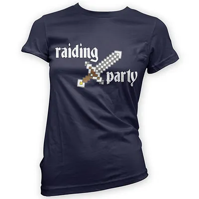 Buy Raiding Party Womens T-Shirt -x14 Colours- RPG Funny MMORPG WOW Craft Rune Mine • 19.94£