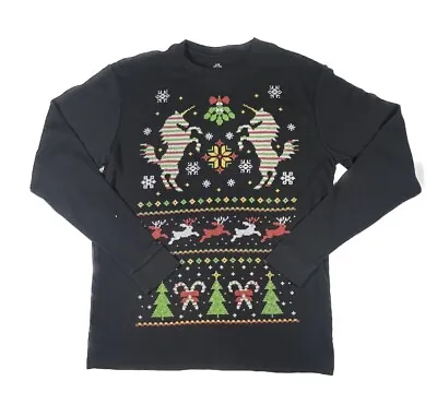 Buy Unicorn Tacky Christmas Sweater Size L/Large • 21.69£