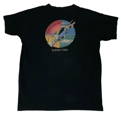 Buy Weird Fish Shrimp Floyd Fish You Were Here T-Shirt Mens XL Black Logo Pink Floyd • 24.95£