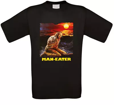 Buy Man-Eater Horror Cult Movie T-Shirt • 12.44£