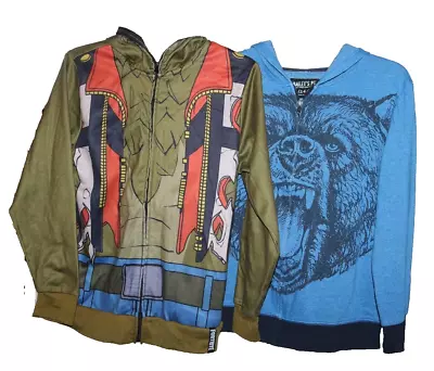 Buy Boys Jackets Lot Of 2 Large 14/16 Fortnite And Grizzley Bear Hooded • 16.09£