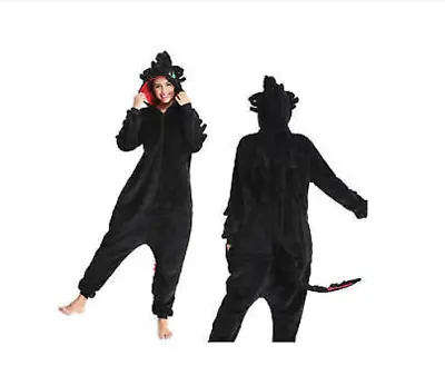 Buy How To Train Your Dragon Pajamas Kigurumi Sleepwears Cosplay Unisex Toothless.   • 29.90£