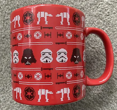 Buy Star Wars Empire Christmas Holiday Sweater Red Mug - Large (Vandor) • 12.24£