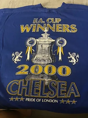Buy Chelsea T- Shirt  F.a Cup Winners 2000 • 3£