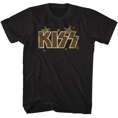 Buy Kiss The Best Band In The World Gold Stars Men's T Shirt Rock Music Band Merch • 47.98£