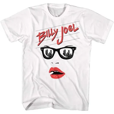 Buy Billy Joel Lips City Skyline In Sunglasses Men's T Shirt Soft Rock Music Merch • 40.39£