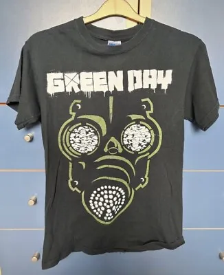 Buy Green Day T Shirt Gas Mask Rare Pop Punk Rock Band Merch Tee Size Small • 13.95£
