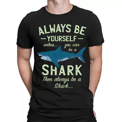 Buy Always Be A Shark Mens Unisex Women Oversized Tshirts Tee Top #E • 9.99£
