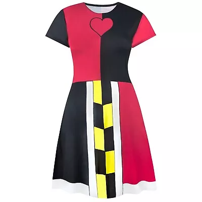 Buy Alice In Wonderland Womens/Ladies Queen Of Hearts Costume Dress NS5230 • 26.55£