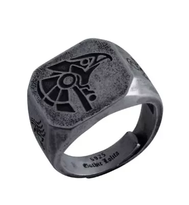 Buy Men Jewelry Accessories Eye Of Horus Ring Death Anubis Ring Egyptian Gods Ring • 5.85£