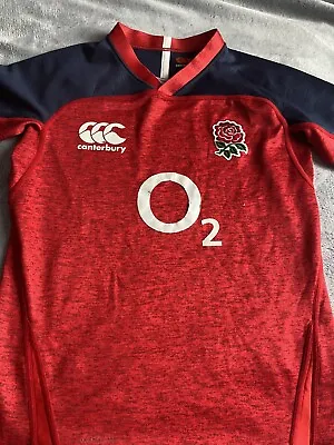 Buy Boys Canterbury England Rugby Short Sleeved Top Age 10 Years • 4.50£