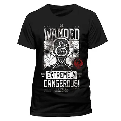 Buy OFFICIAL Fantastic Beasts Wanded Poster T-shirt NEW Black Small • 4.99£