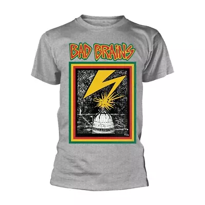 Buy Bad Brains - Men's Grey T-Shirt - Official Merch / Punk • 15.99£