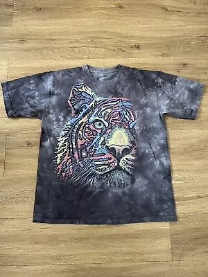 Buy The Mountain Rainbow Tiger Print Tie Dye T-Shirt Unisex Size XL Age 14-16 • 9.99£