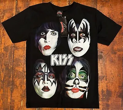 Buy Rock@Tees Kiss Band Faces Double Sided T-shirt L (ts0349) (New) • 19.99£