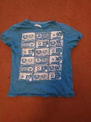 Buy Boys T Shirt UK Size 10 - 11 Years Light Blue Cassette • 0.99£