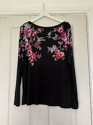 Buy Love And Roses Long Sleeve Top With Floral Print - Size 18 NWT • 5£