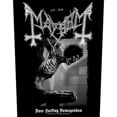 Buy MAYHEM BACK PATCH: PURE FUCKING ARMAGEDDON : EP Album Deathcrush Official Merch • 8.95£
