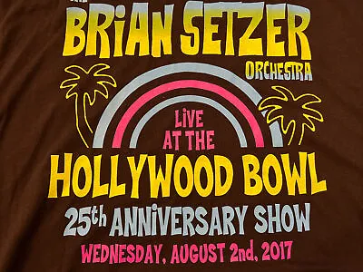 Buy NWOT Brian Setzer Orchestra (Stray Cats) 25th Anniversary Concert Tour Shirt XL • 57.84£