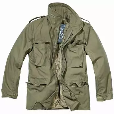 Buy Brandit Mens Classic M65 Field Jacket Removable Quilted Liner Military Army Coat • 62.95£