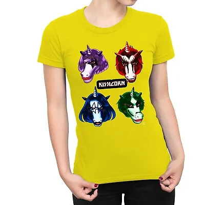 Buy 1Tee Womens Kissicorn, Unicorn T-Shirt • 7.99£