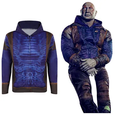 Buy Hoodie Cosplay Costume Outfits Disguise Suit Guardians Of The Galaxy Vol. 3 Drax • 23.33£