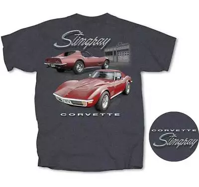 Buy Chevy Chevrolet Corvette Stingray Garage Muscle Cars Trucks T Shirt CV2SG-GY • 38.54£