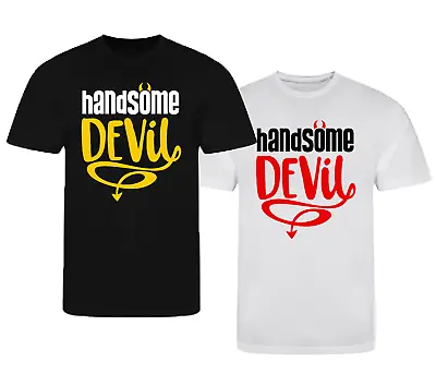 Buy New T-Shirt - Handsome Devil - Trick Or Treat Scary October Horror Halloween Top • 13.99£