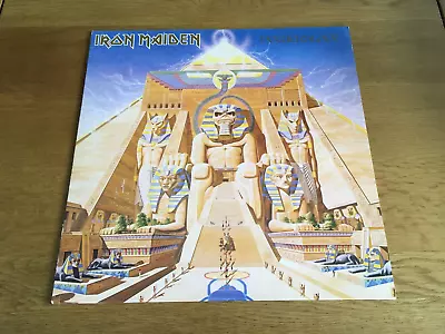 Buy IRON MAIDEN Powerslave LP 1984 Metal EXC/EXC!! TEXTURED!! PHOTO-LYRICS!! MERCH!! • 24.99£