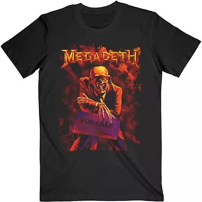 Buy Officially Licensed Megadeth Peace Sells Mens Black T Shirt Megadeth Classic Tee • 15.95£