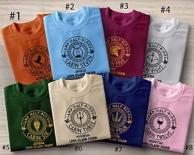 Buy Custom Percy Jackson T Shirt, Book Lover Gift Kids Shirt Top , Camp Half Blood • 6.99£
