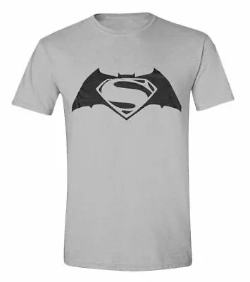 Buy DC COMICS Batman V Superman: Dawn Of Justice Grey Logo T-Shirt, Male Large • 5.54£