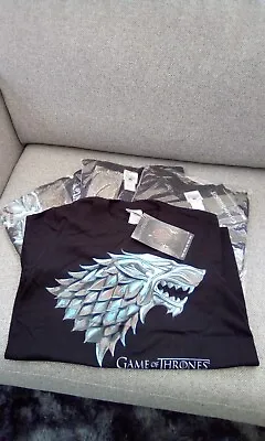 Buy BNWT Game Of Thrones Chrome Stark Sigil T-shirt Bundle X 4 Small. • 7.50£