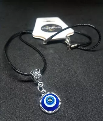 Buy Cute Evil Eye Protection Pendant Necklace Goth Pagan Hippy Alternative Jewellery • 3.95£