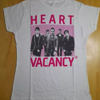 Buy Ladies Licensed Gildan XL The Wanted Band T Shirt Heart Vacancy Round Neck NWOT • 10.49£