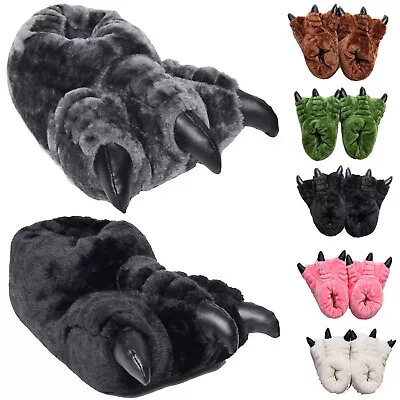 Buy Novelty Monster Claw Feet Funny Slippers Size 3 To 14 UK - Mens Ladies XMAS GIFT • 14.95£