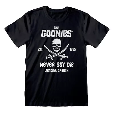 Buy Official The Goonies Never Say Die  T Shirt Black New Small • 9.99£
