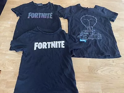 Buy Fortnite T-shirts Kids 7-8yrs  X3 T-shirts Bundle • 4.49£