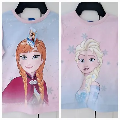 Buy Disney Girls Frozen Elsa Long Sleeve Top T-shirt Age 4/5 BNWT • 13.99£