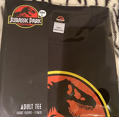 Buy Under License Jurassic Park Large Black Men/Womens/Unisex T-shirt • 20.45£