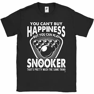Buy You Can't Buy Happiness But You Can Play Snooker Mens T-Shirt • 7.99£