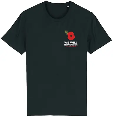 Buy Remembrance Poppy Day Lest We Forget T-Shirt War British 11th November Unisex • 9.95£