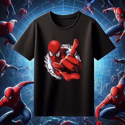 Buy Spiderman T-Shirt, Superhero T Shirt, Fighters Tee, Cartoon Tshirt, Spidey Tee • 12.99£